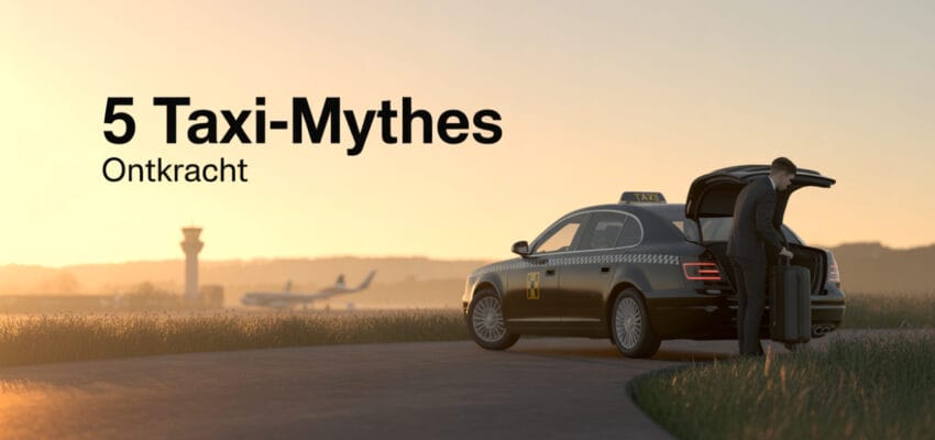 5 veelvoorkomende misverstanden over taxi’s naar Schiphol — de feiten